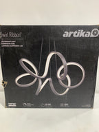 Artika Swirl Ribbon LED Pendant Ceiling Light Black - *Lighting & Electrical