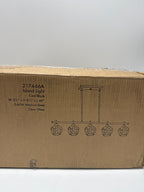 Minka Lavery 2174-66A Camrin Island Chandelier, 5-Light, 300 Total Watts, 5.5-in H x 8.5-in W, Coal Black