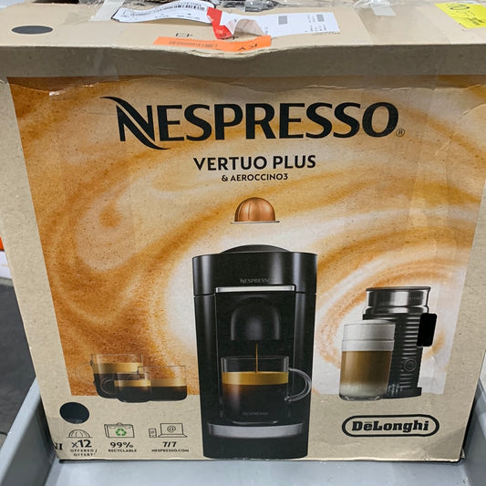 Used De'Longhi - Nespresso Vertuo Plus Deluxe Coffee & Espresso Machine Piano Black
