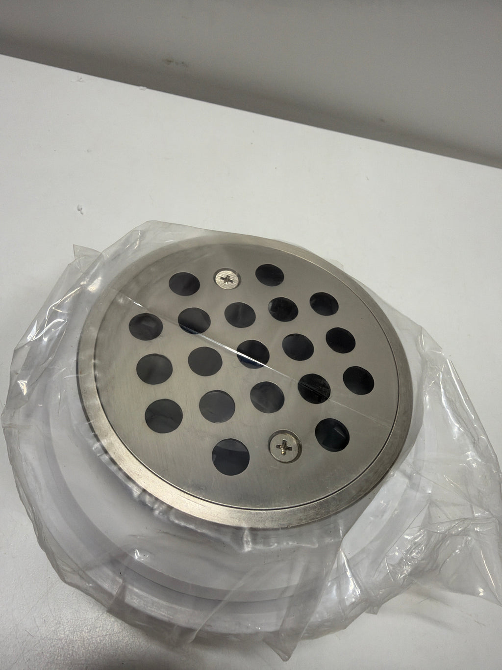 Signature Hardware 955227 FundamentALL 4-1/2" Round Shower Drain Brushed Nickel Showers Shower Drains Standard Drains