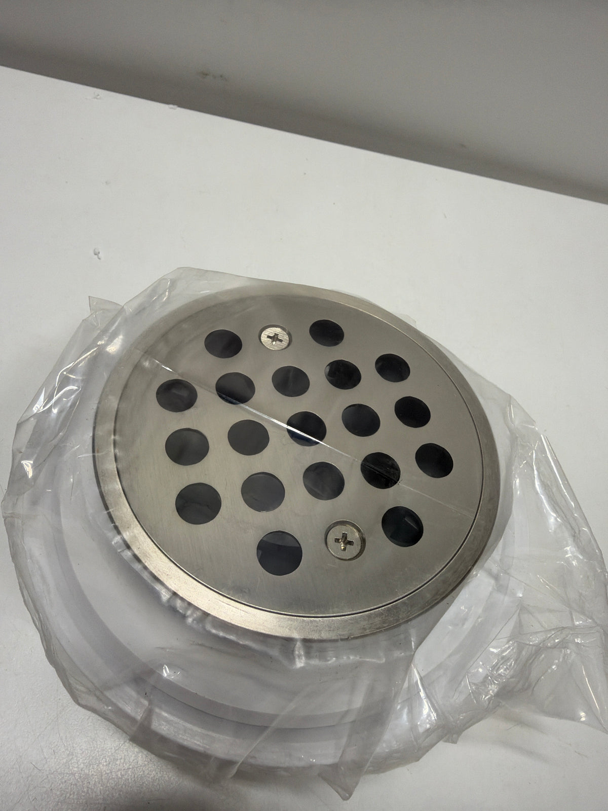 Signature Hardware 955227 FundamentALL 4-1/2" Round Shower Drain Brushed Nickel Showers Shower Drains Standard Drains