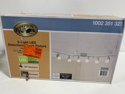6-Light 4 ft. Chrome Integrated LED Track Lighting Kit