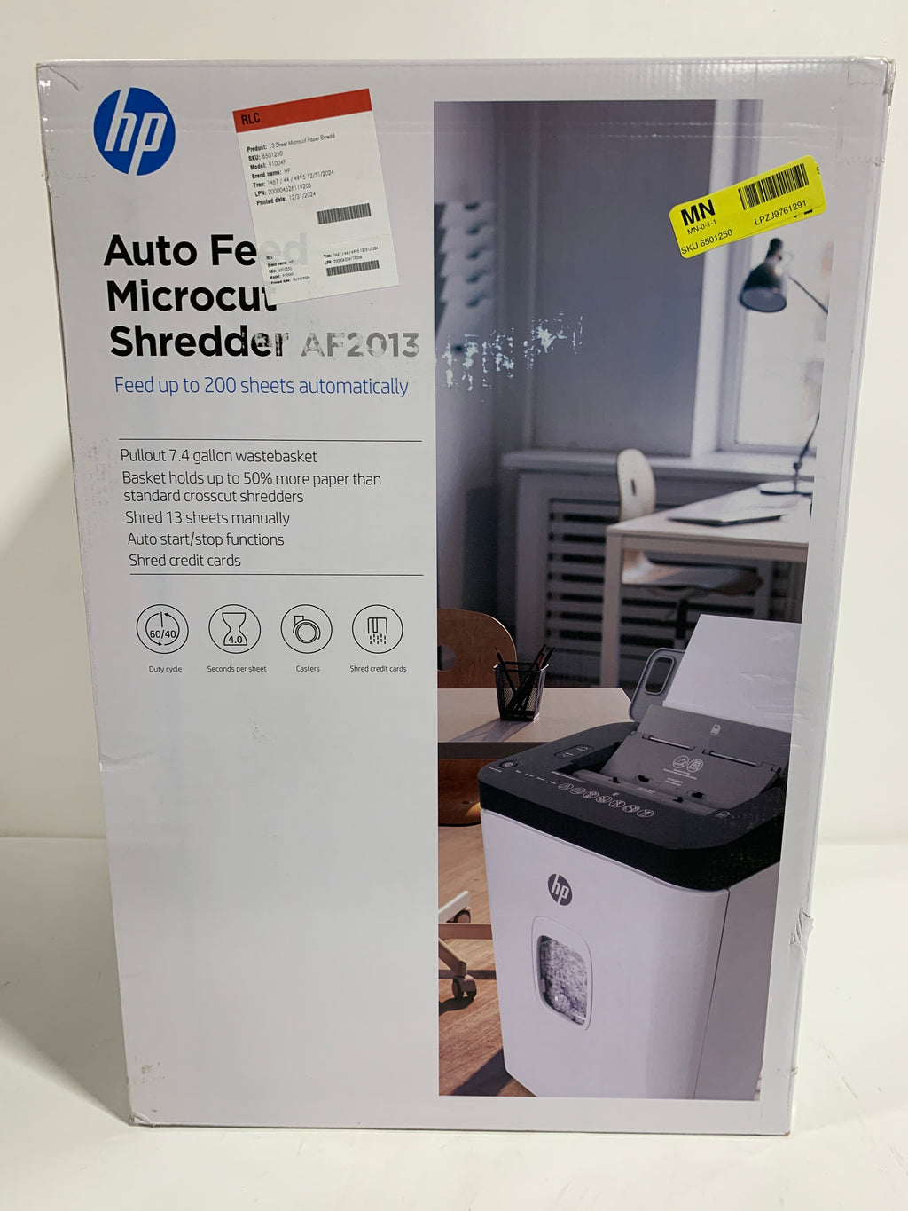 HP - 13 Sheet Microcut Paper Shredder 91004F - *Commercial