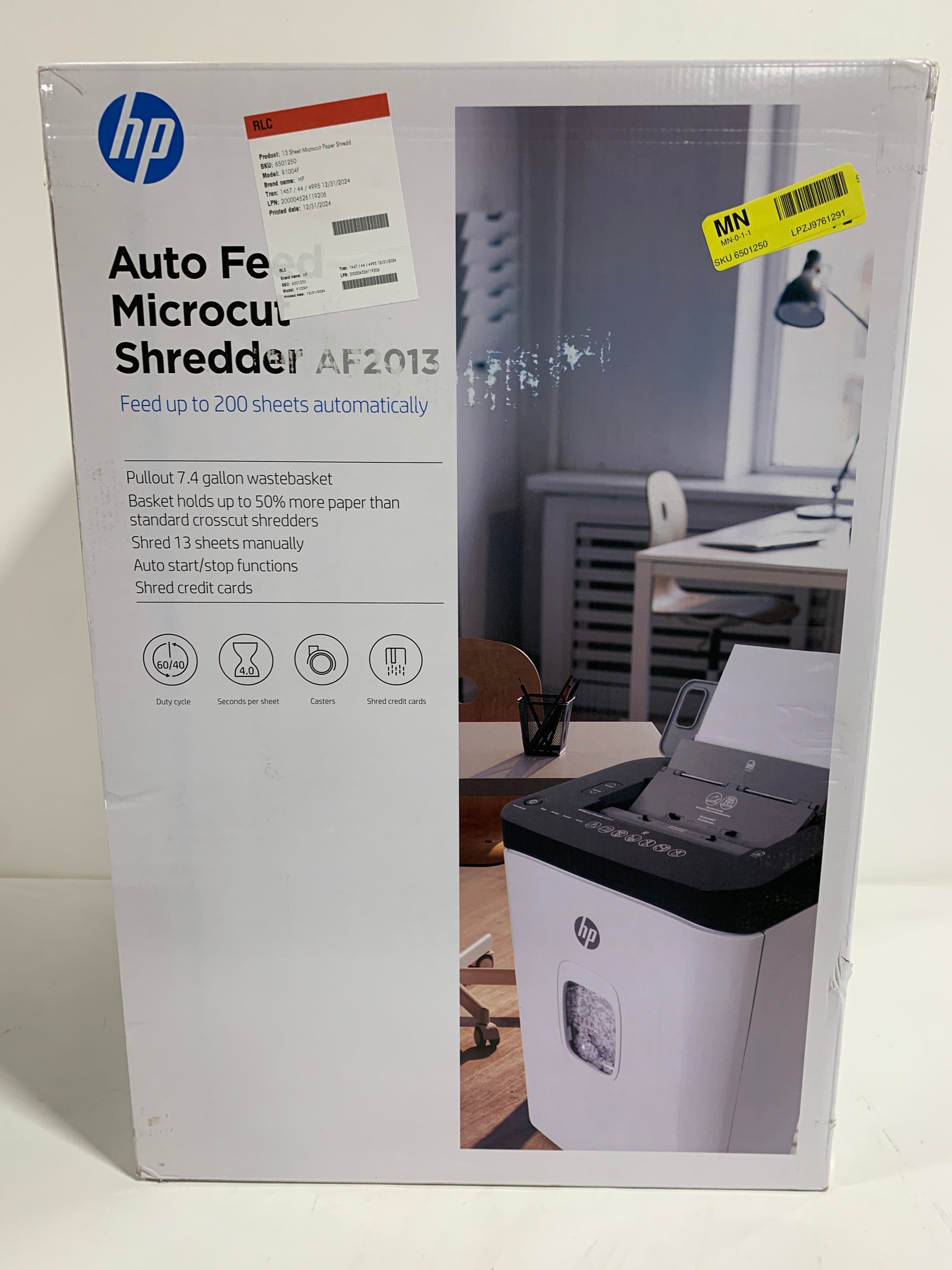 HP - 13 Sheet Microcut Paper Shredder 91004F - *Commercial