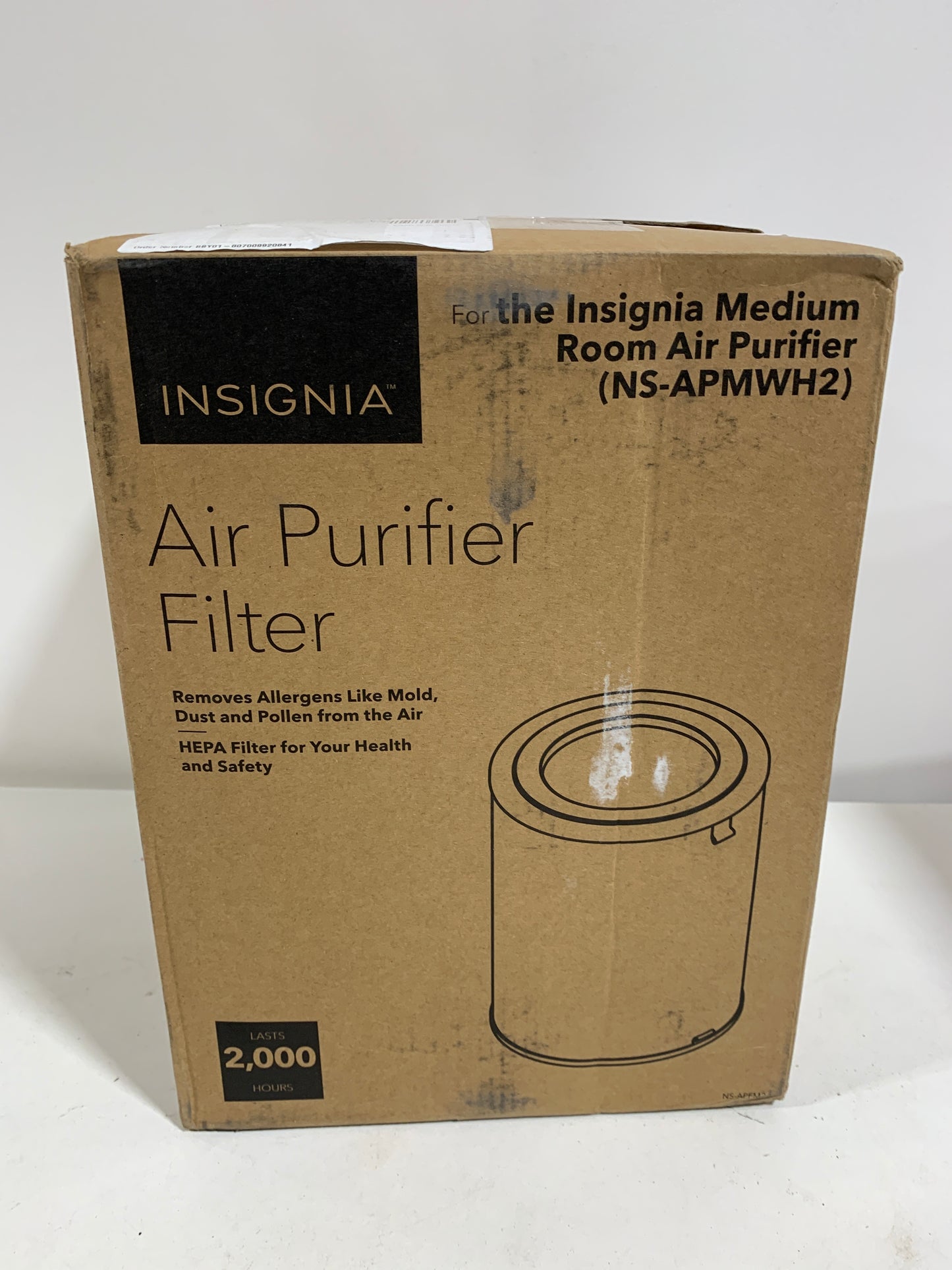 Insignia™ - Insignia Replacement Filter for NS-APMWH2 Insignia 375 Sq. Ft. Air Purifier - White