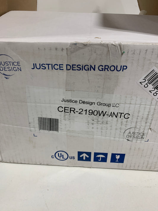 2 -Justice Design Group Ambiance 11 Inch Wall Sconce Ambiance - CER-2190W-ANTC