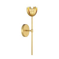 Meridian M90081TG Vintage Modern Farmhouse Wall Sconce, 1-Light 3.5 Watt, 19" H x 5" W, True Gold