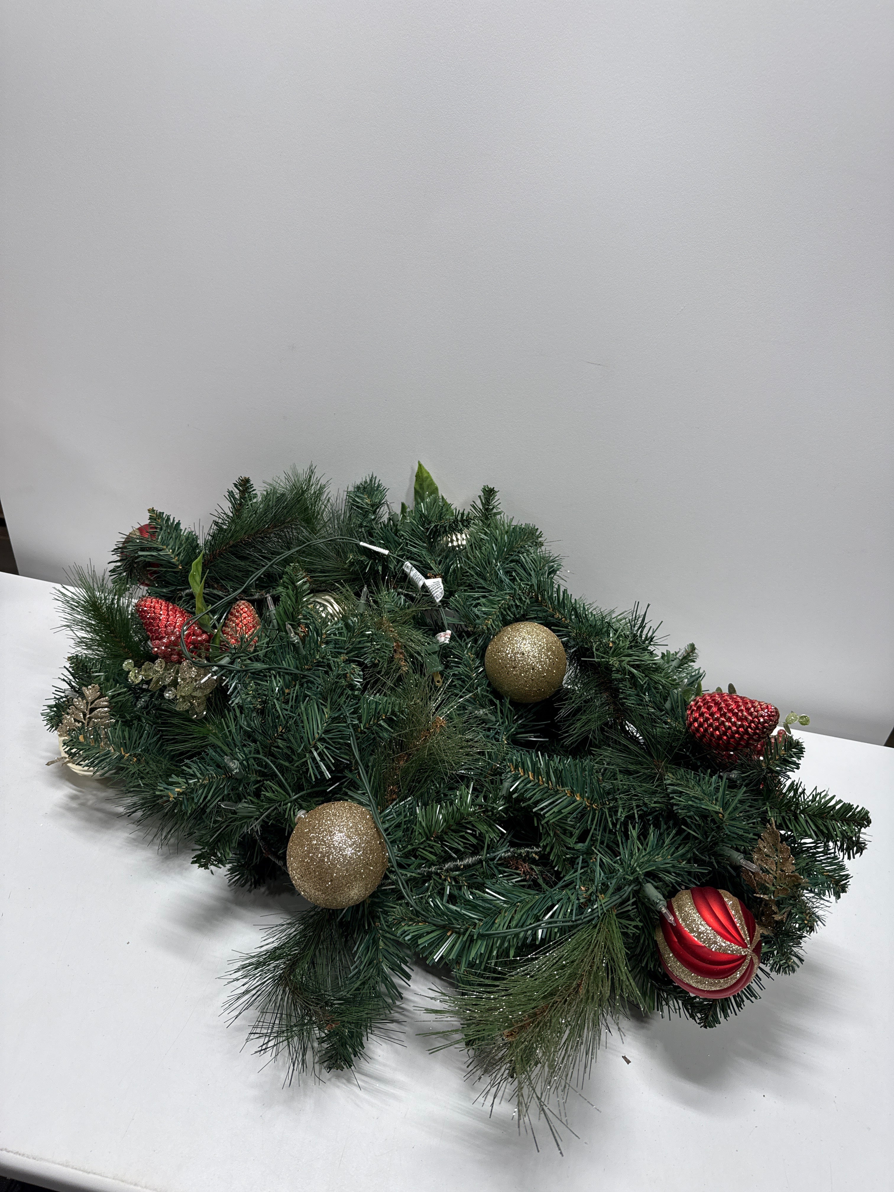 Kirkland 9’ Decorated Garland with Pre-Lit Micro LED LIghts Assorted Colors - *Christmas & Seasonal