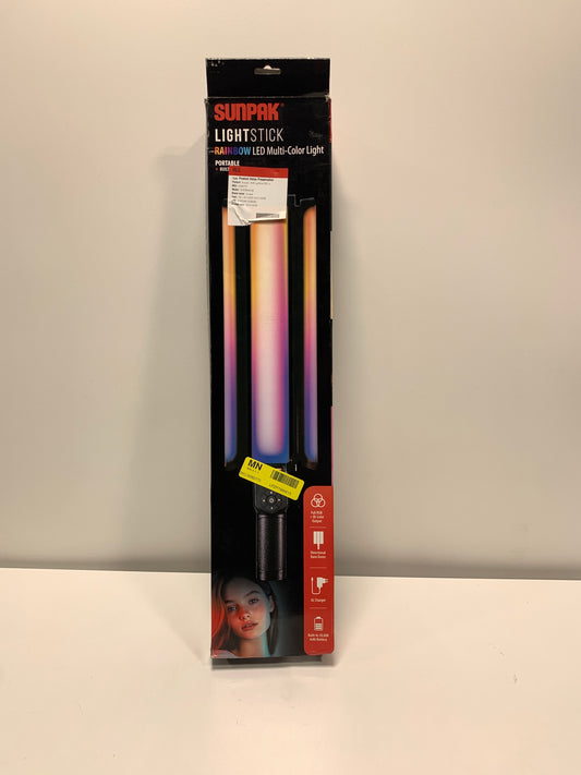 Sunpak - RGB LightStick PRO with Built-in Battery and Barndoors - Black