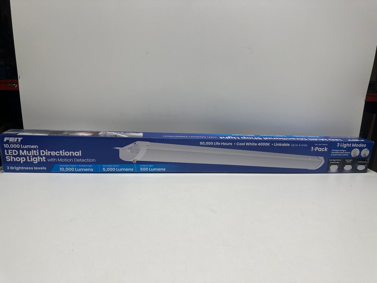 Feit 10,000 Lumen Multi-Directional Shop Light Motion Detection