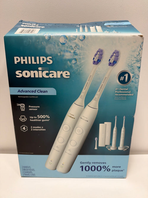 See Desc Philips Sonicare Advanced Clean Rechargeable Electric Toothbrush, 2-pack