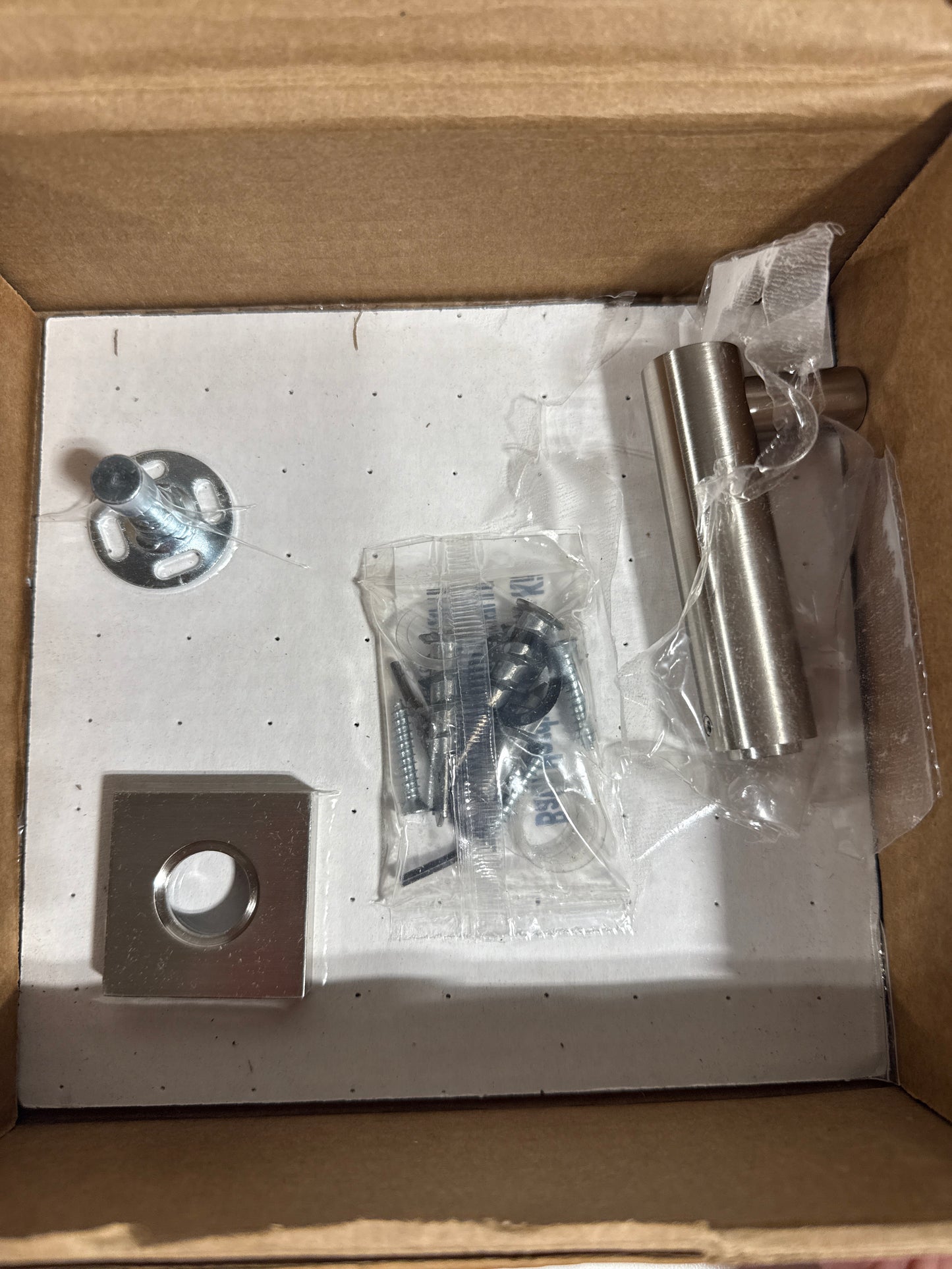 Emtek Modern Tubular Brass Single Hook Small Disc Rosette Satin Nickel - 2286-00-US15