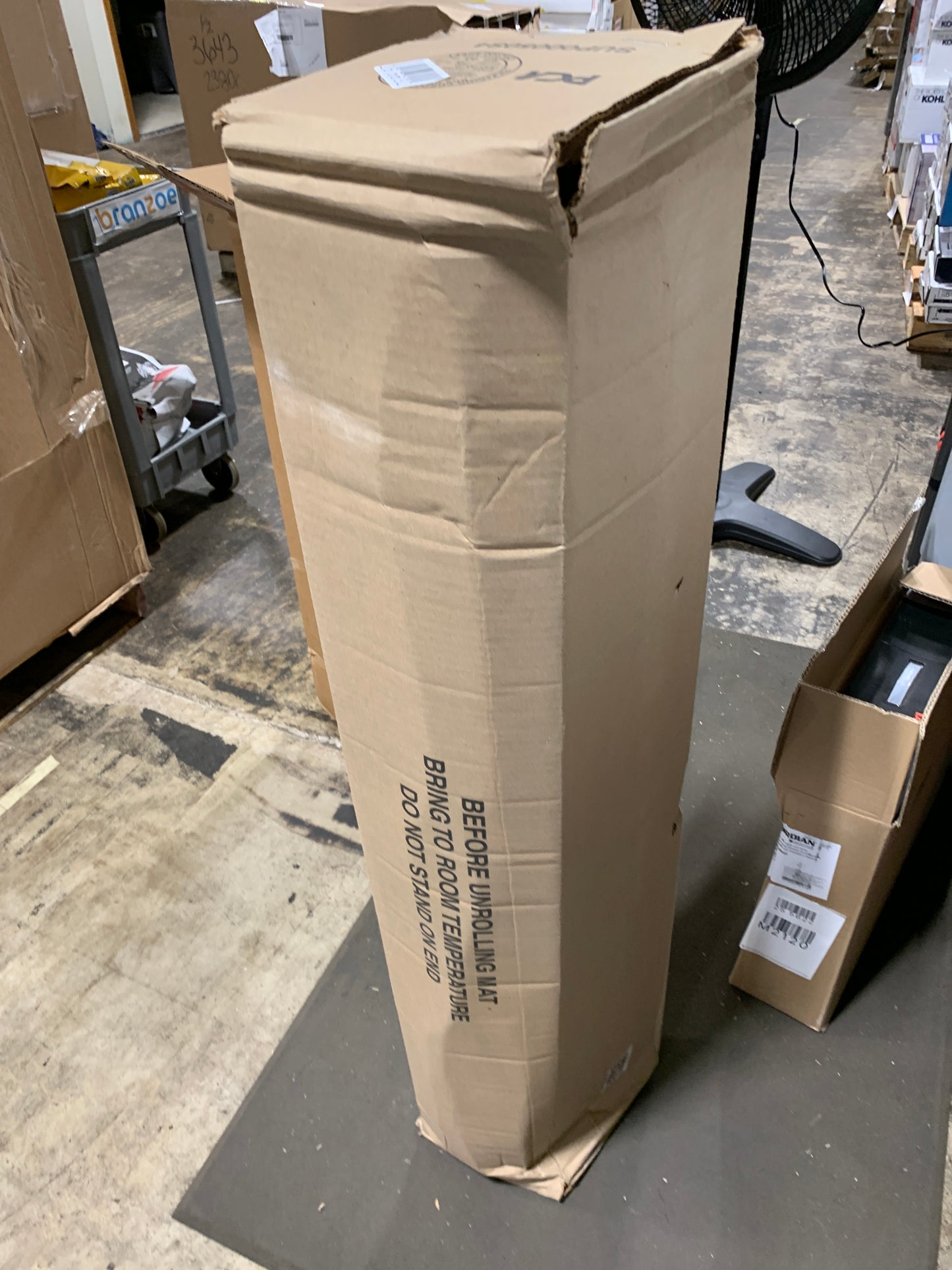 NoTrax 109S0046BR Brush Step Entrance Scraper Floor Mat, 4' X 6', 3/8 Thick, Brown