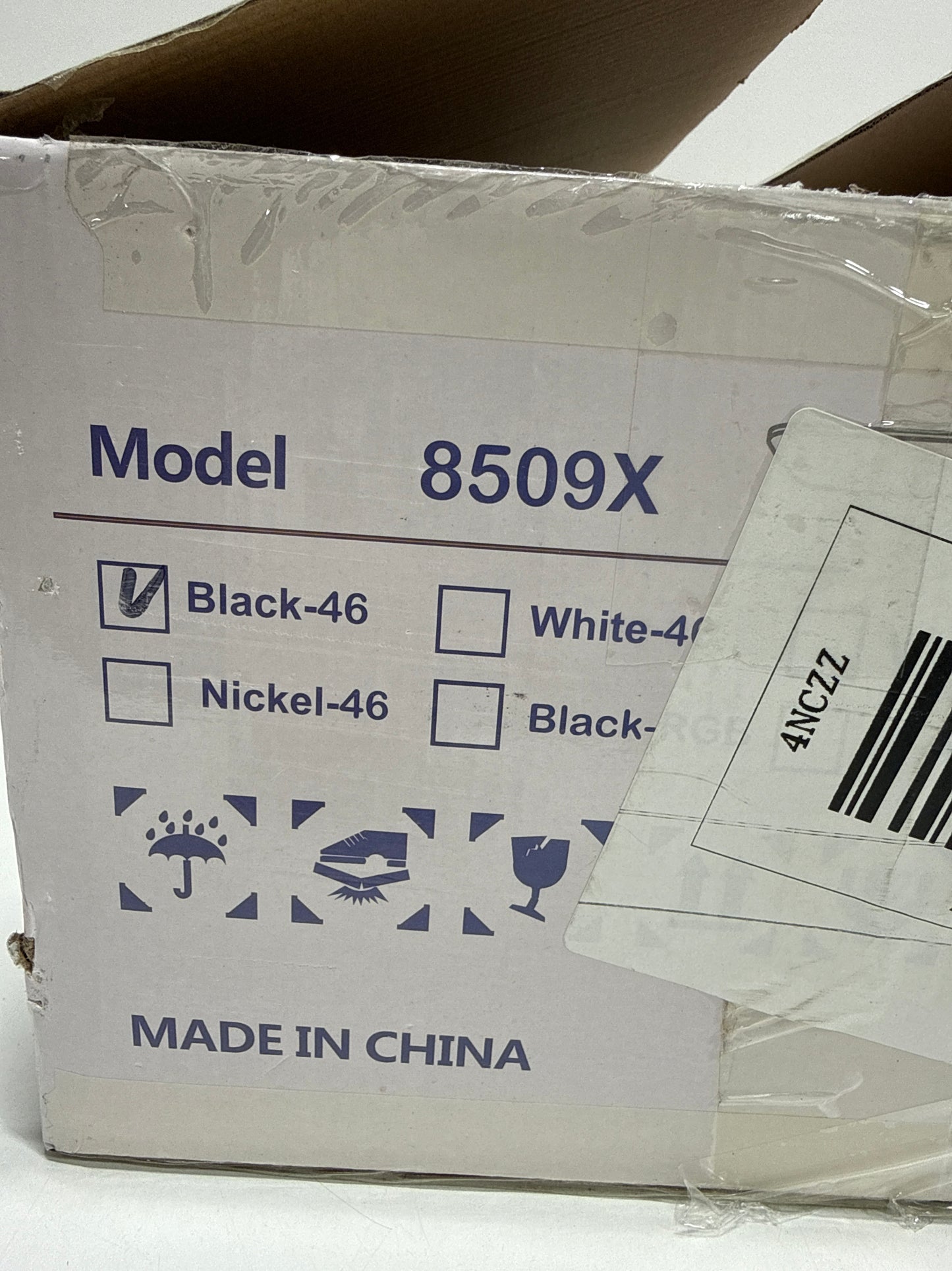 Kviflon 46 in. Indoor/Outdoor Flush Mount Black Ceiling Fan with Dimmable 3 Color LED Light and Remote/APP Control