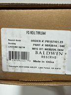 Scratch Baldwin FD.ROU.TRR Round Non-Turning Two-Sided Dummy Door Knob Set with Round Rose