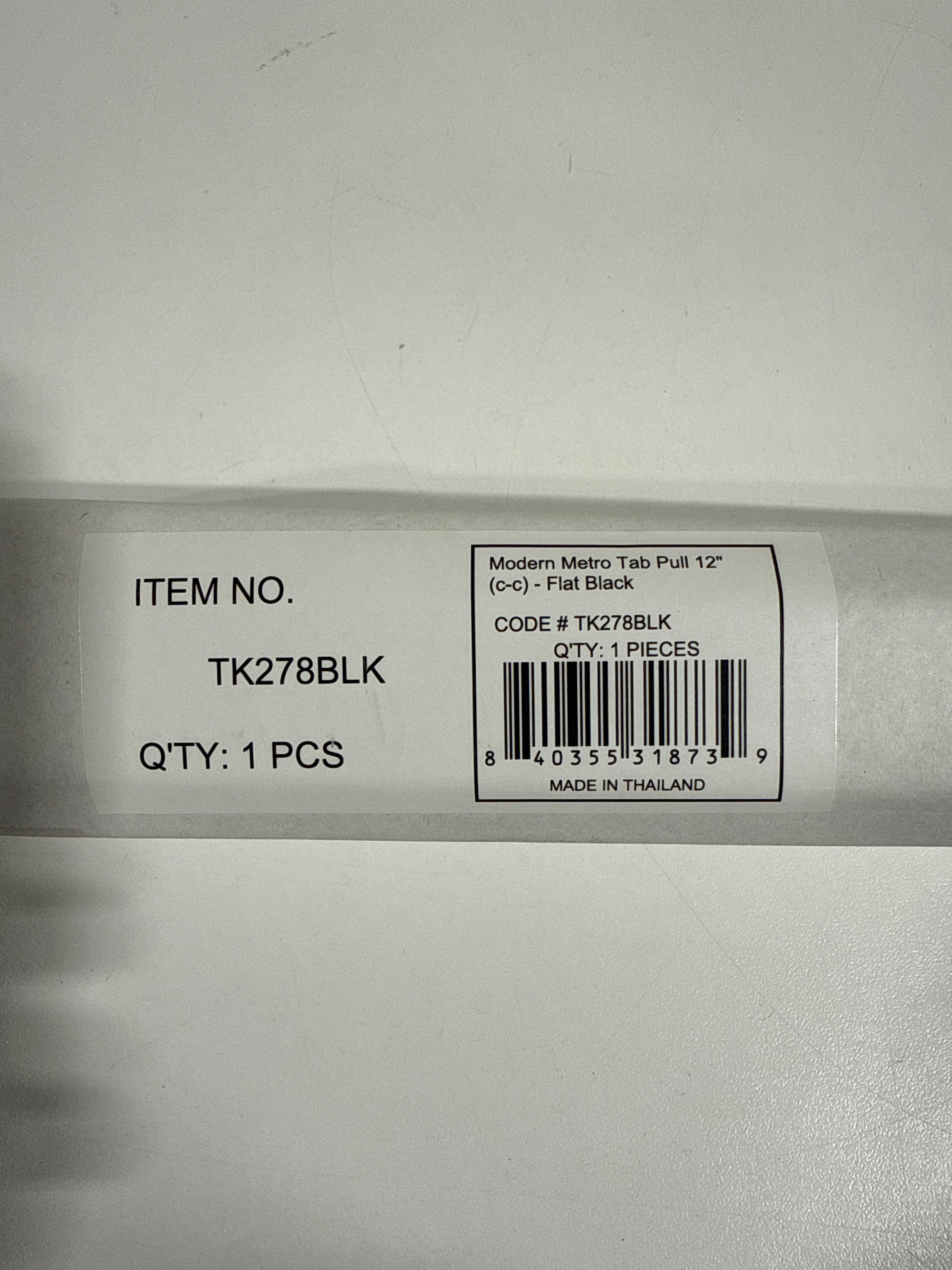 Top Knobs TK278 Modern Metro 12 Inch Center to Center Appliance Pull - *Tools Hardware & Misc