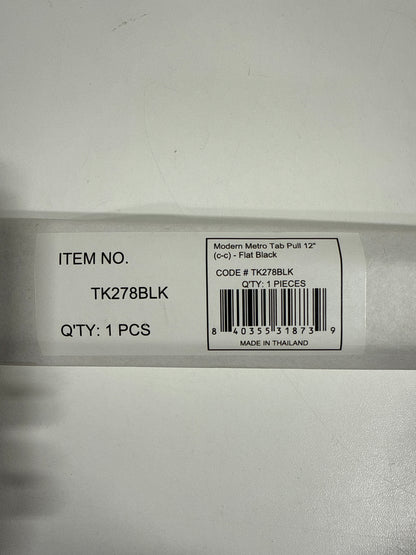 Top Knobs TK278 Modern Metro 12 Inch Center to Center Appliance Pull