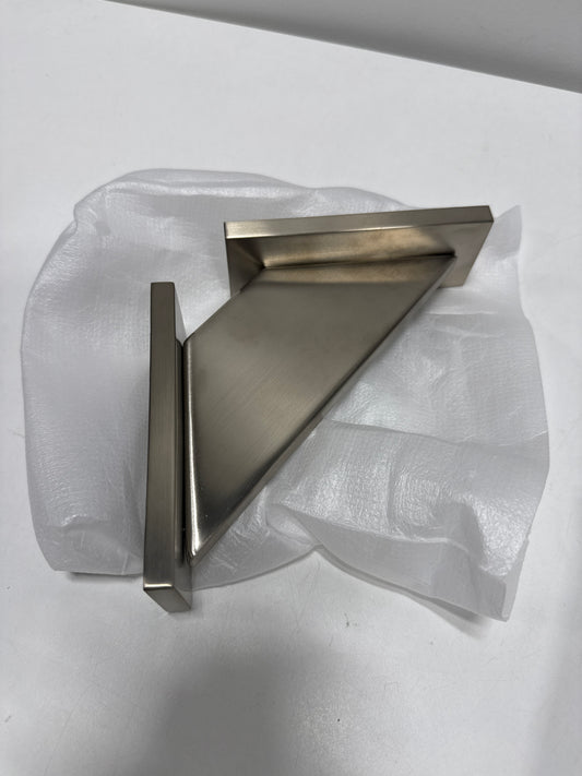 Kohler Square Foot Rest in Vibrant Brushed Nickel