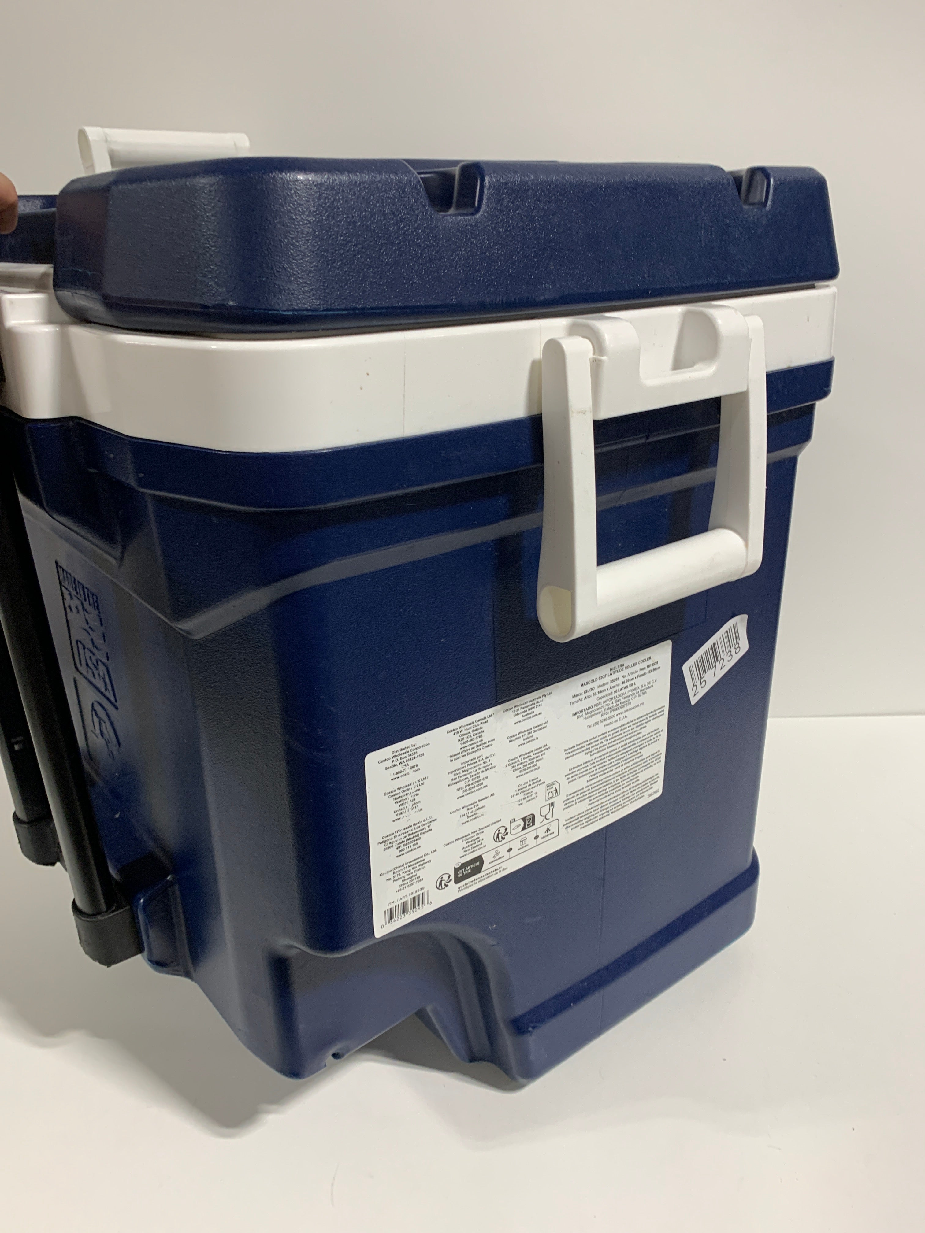 Used See Desc IGLOO MaxCold 58 Litre (62 US QT) Roller Cool Box Ice Cooler 98 Cans - *Outdoor Living & Garden