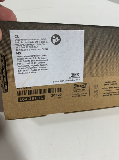 IKEA SYMFONISK Bookshelf Speaker Wall Bracket, 6x12" (15x30 cm) Black 104.381.71