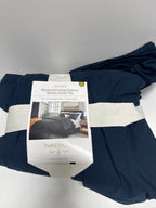 Full/Queen Washed Cotton Sateen Duvet Cover and Sham Set Dark Navy - Threshold™: 250 Thread Count OEKO-TEX Certified