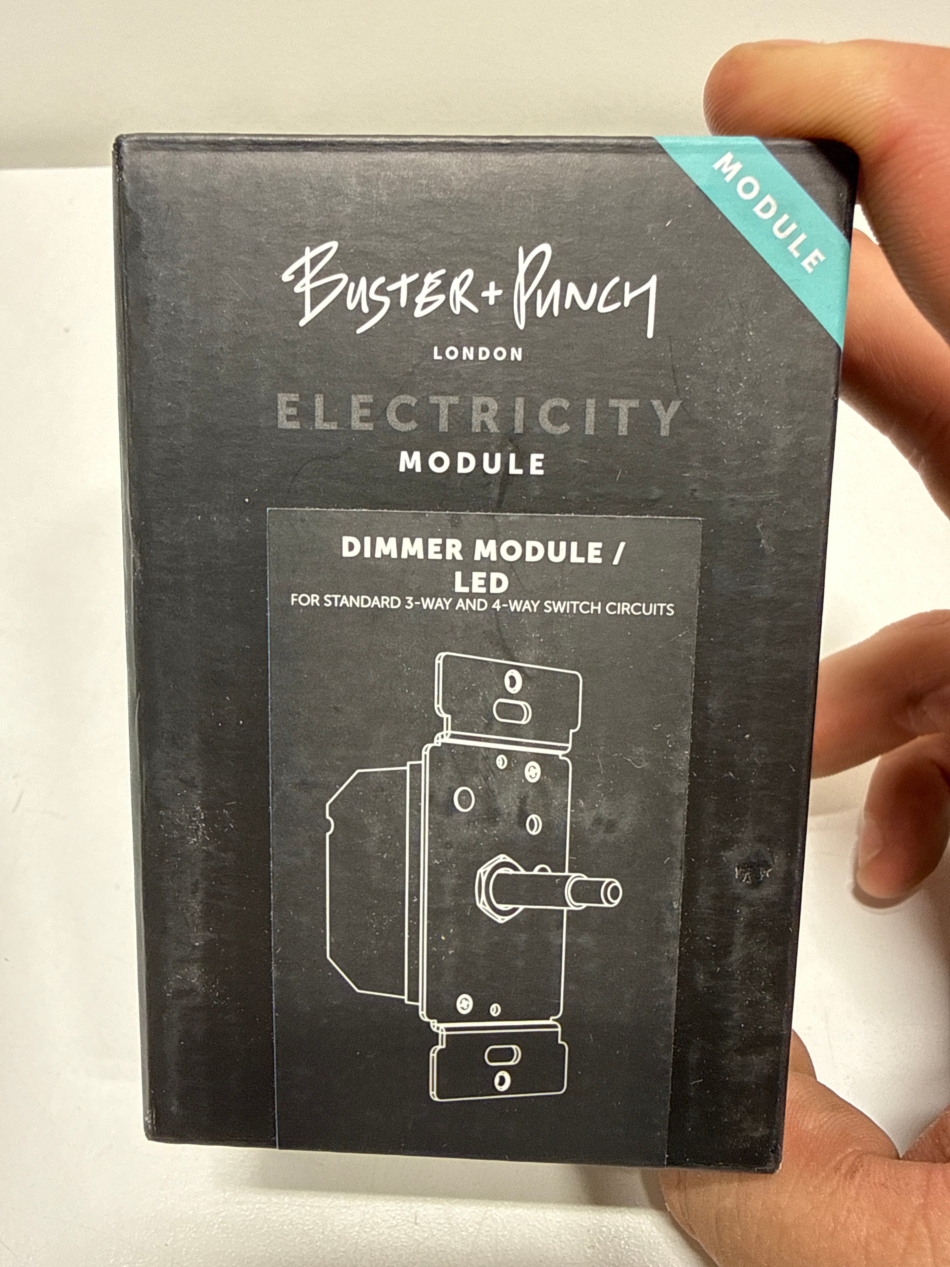 Buster + Punch NDM-024061 US Electricity 2.1 Ampere LED Dimmer Black Wall Controls Dimmers