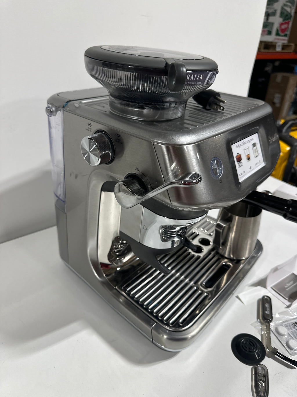 Scratch & Dent Breville the Barista Touch Impress Espresso Machine with Grinder & Milk Frother Espresso Maker