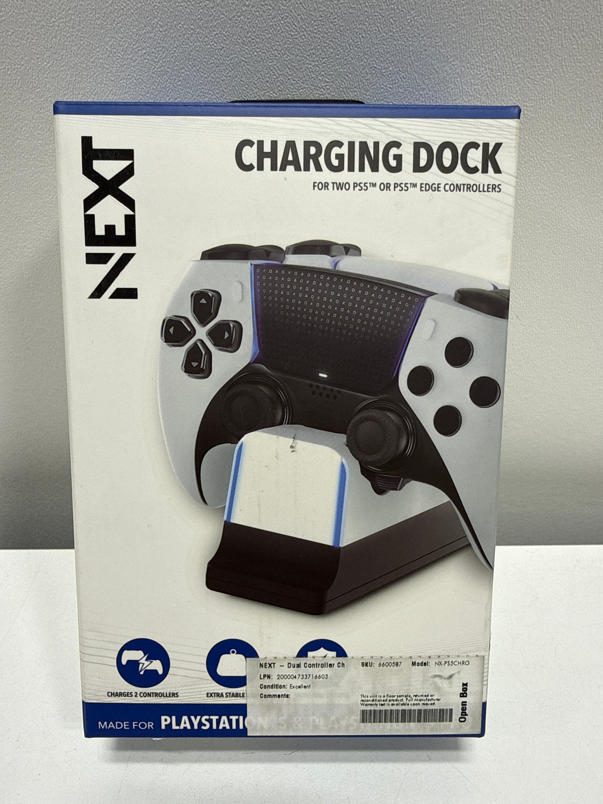 NEXT - Dual Controller Charging Station for Playstation 5 - White - *Headphones & Tech Accessories