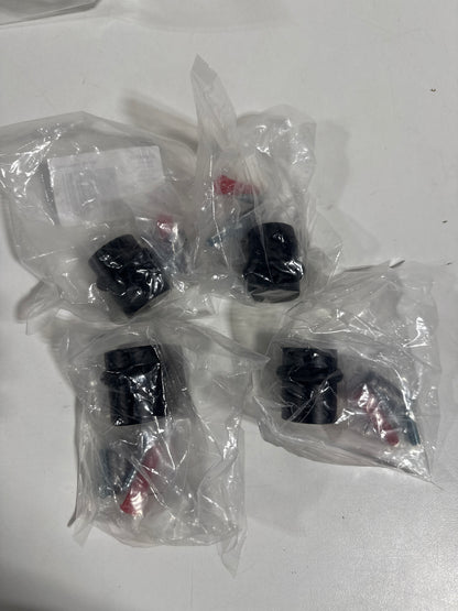 4 x Miseno MDS44SB Solid Brass 1.5" Floor Mounted Door Bumper Matte Black Door Stop