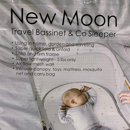 Beberoad Love Baby Travel Bassinet Portable Bassinet-Folding Portable Baby Bed Baby Bassinet in Bed Mini Travel Crib Infant Travel Bed with Mosquito Net and Canopy Lightweight Washable Foldable
