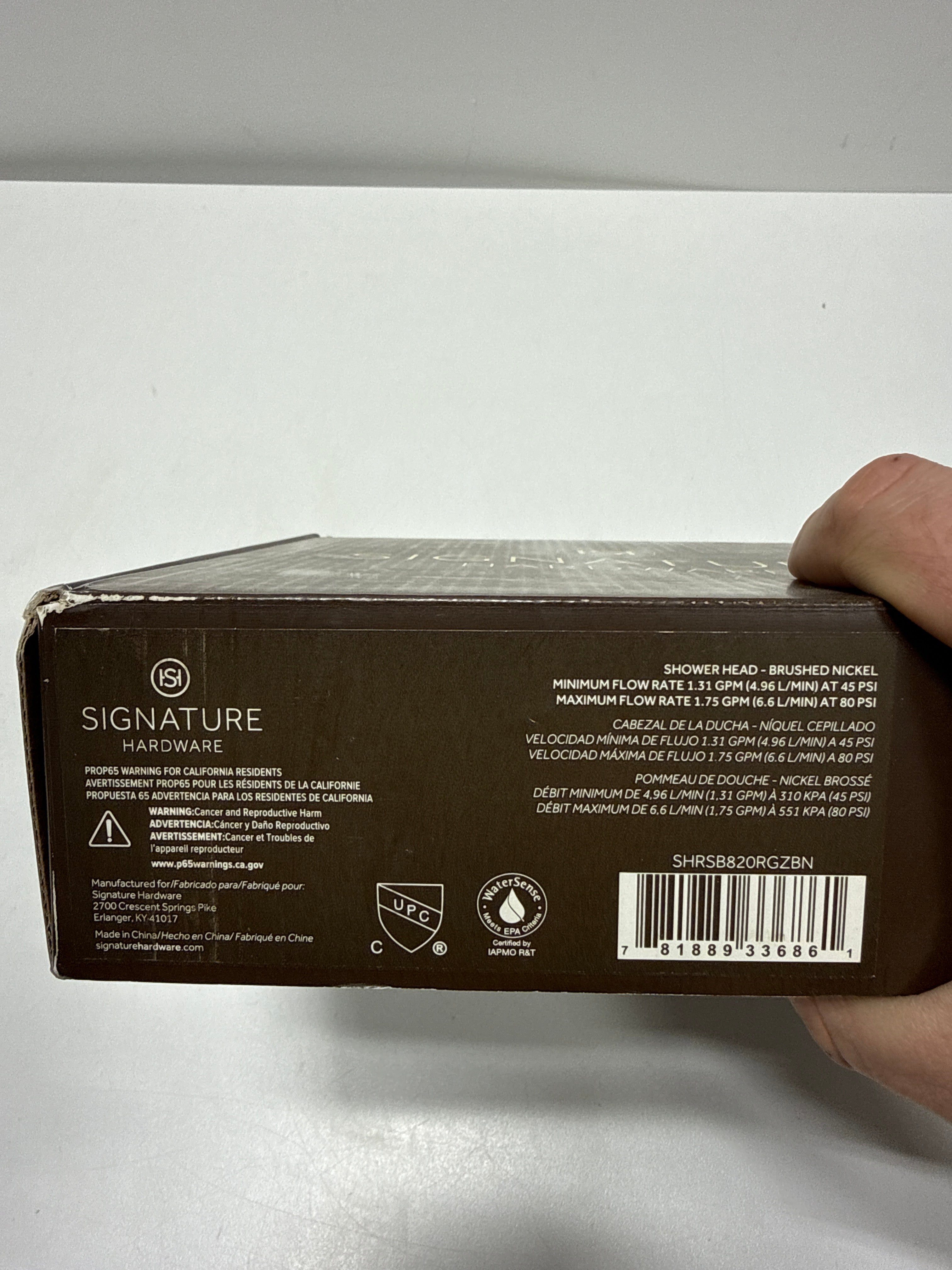Signature Hardware 449720 1.8 GPM 8" Wide Modern Round Rain Shower Head