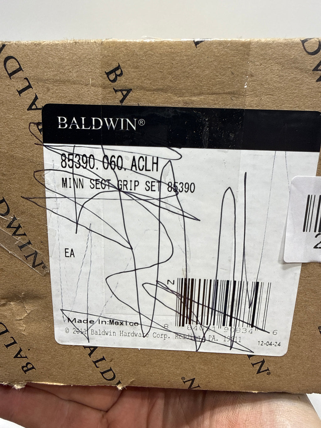 Baldwin 85390.Aclh Minneapolis Left Handed Sectional Handleset - Brown