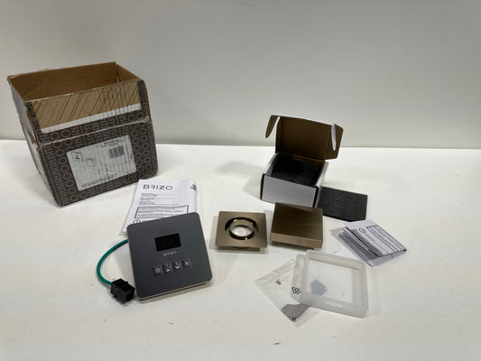 Brizo 8CH-250L Mystix Square Steam Control Unit and Steam Head Lumicoat Luxe Gold