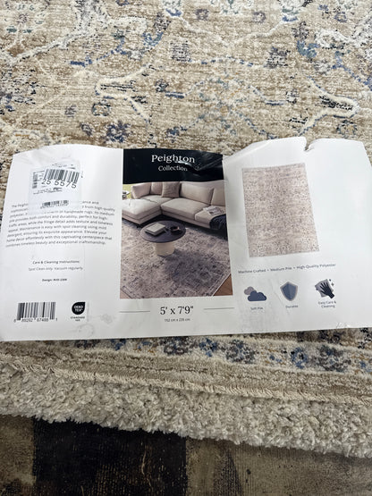 Peighton Area Rug Collection, Tan 5 x 8Ft