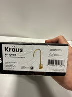 KRAUS Purita 100% Lead-Free Kitchen Water Filter Faucet in Brushed Brass, FF-100BB