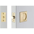 Emtek Tubular Pocket Door (Square Passage, Satin Brass (US4))
