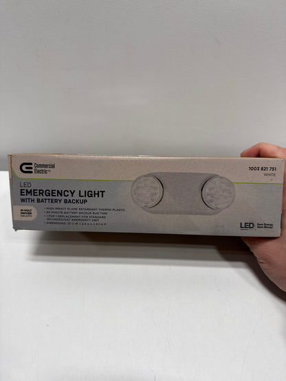 Oval 11-Watt Equivalent Integrated LED White Emergency Light with Ni-Cad 3.6-Volt Battery