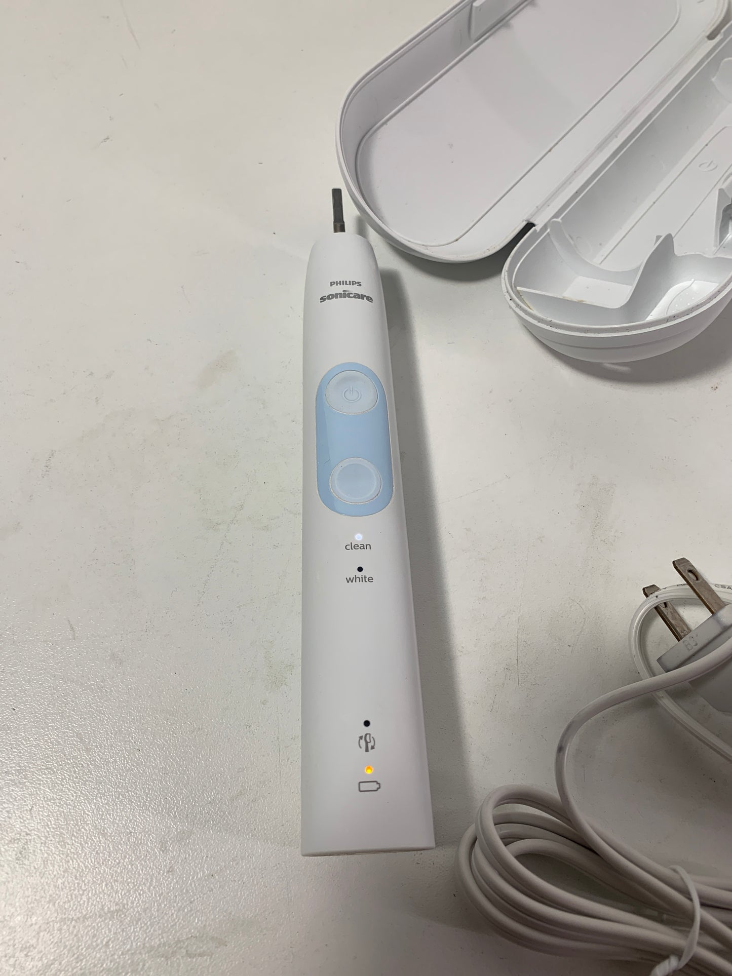 Used Philips Sonicare Optimal Clean Rechargeable Electric Toothbrush