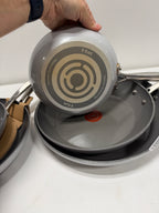 Used T-fal Ceramic Non-Stick Frypan Set, 5-piece