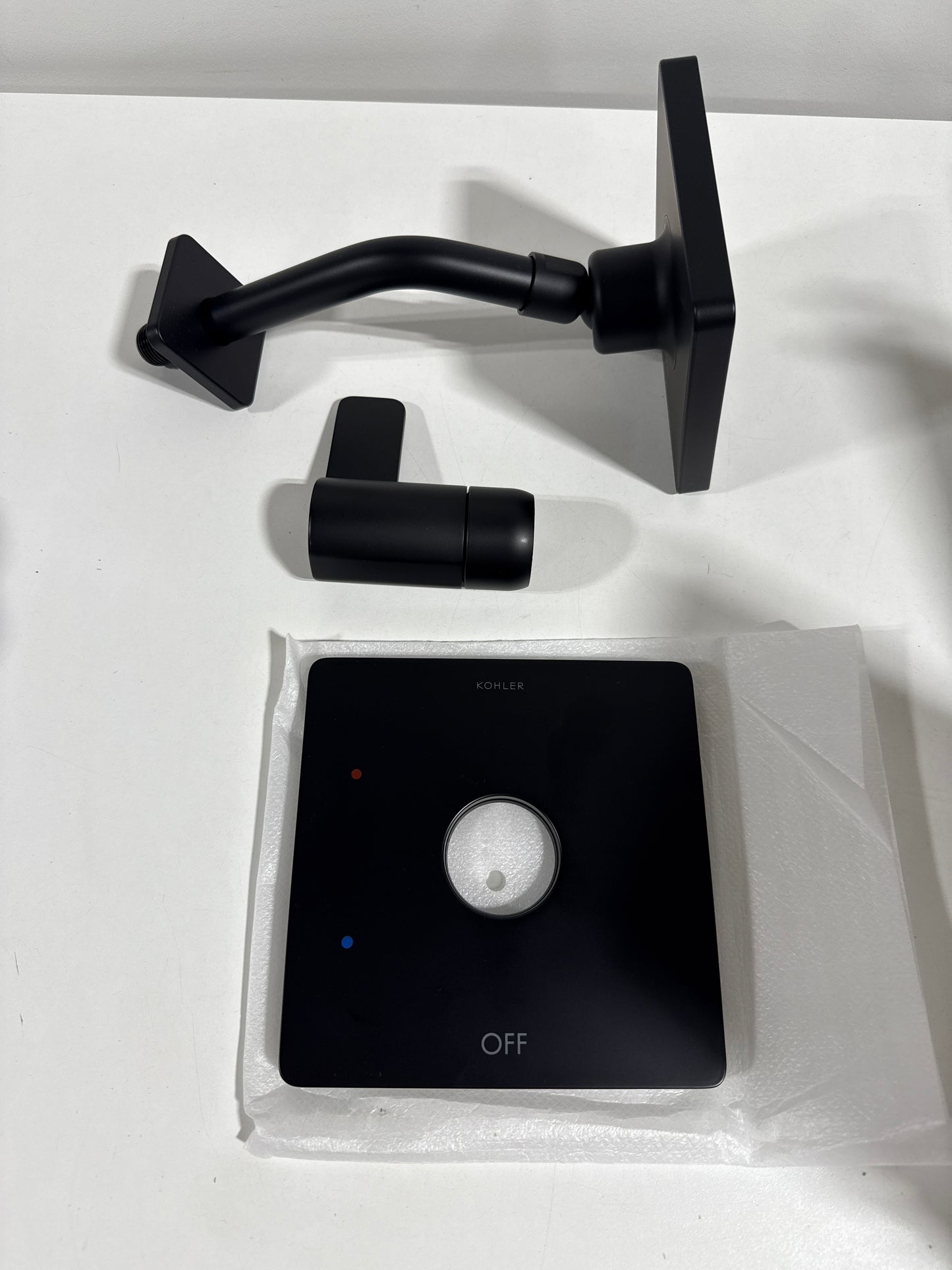 Kohler K-TS23503-4 Parallel Shower Only Trim Package with 2.5 GPM Single Function Shower Head Matte Black