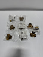 8 x Champagne Bronze 3/8 in (10 Mm) Inset Self Closing, Partial Wrap Cabinet Hinge