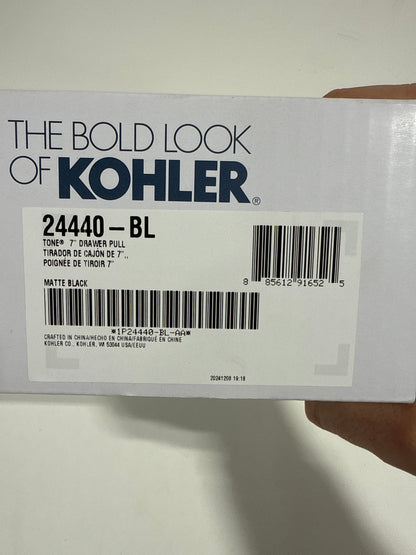Kohler K-24440 Tone 7-5/8 Inch Handle Cabinet Pull Matte Black
