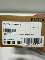 Emtek Privacy Set, Rectangular Rosette, Norwich Knob, Flat Black US19