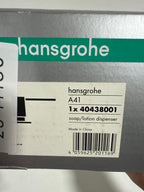 hansgrohe Bath and Kitchen Sink Soap Dispenser Focus 3-inch Modern Soap Dispenser in Chrome 40438001 - *Plumbing