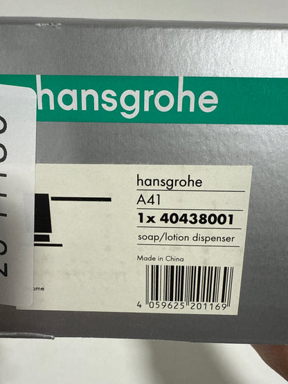 hansgrohe Bath and Kitchen Sink Soap Dispenser, Focus 3-inch, Modern Soap Dispenser in Chrome, 40438001