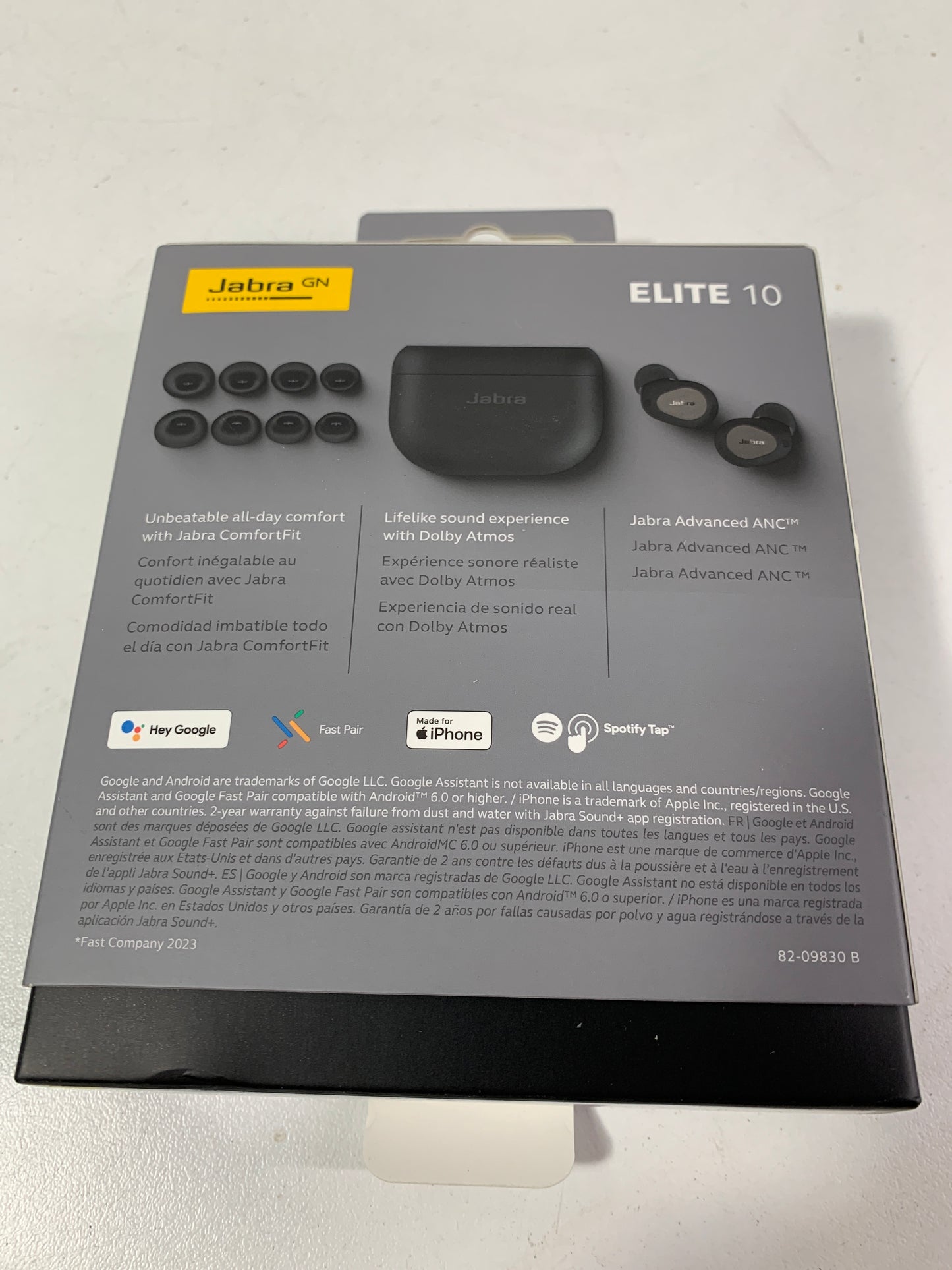 Jabra - Elite 10 Dolby Atmos True Wireless in-ear Heaphones - Titanium Black