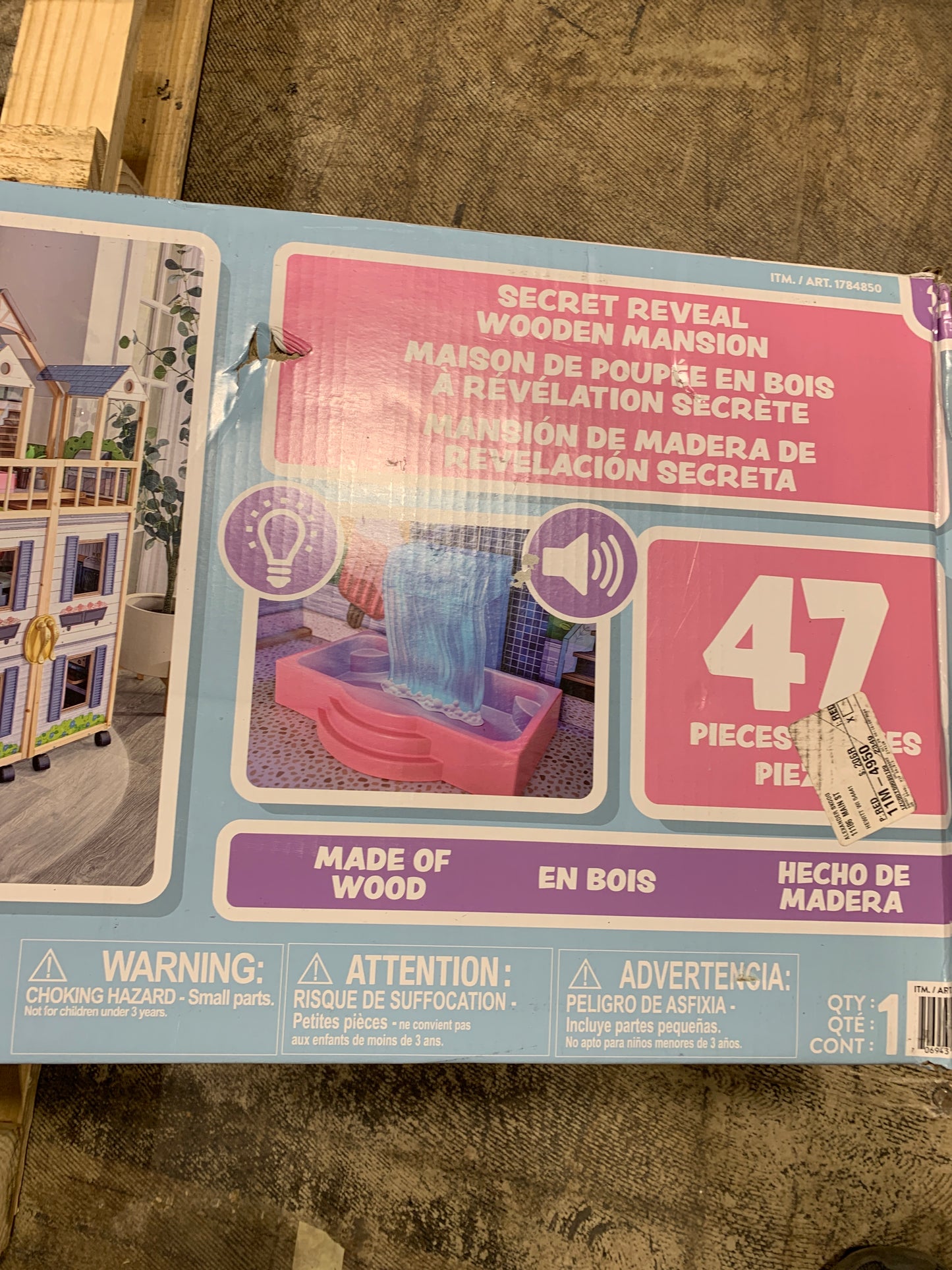 KidKraft Secret Reveal Wooden Mansion Dollhouse