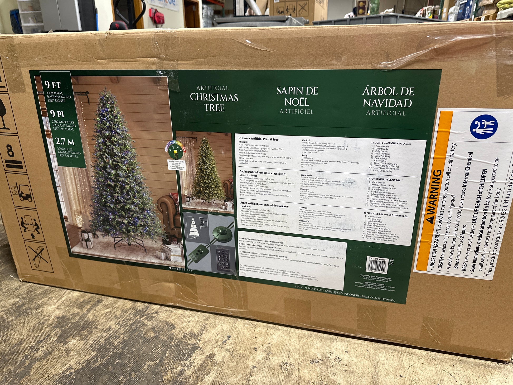 Kirkland 9’ Pre-lit Radiant Micro LED with Twinkle Artificial Christmas Tree - *Christmas & Seasonal