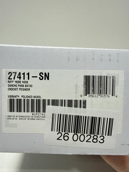 KOHLER K-27411 Riff Double Robe Hook