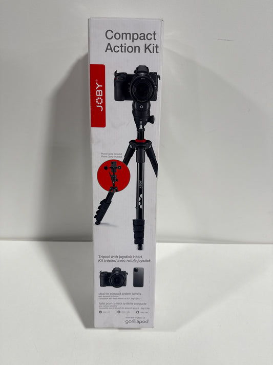 No Camera Mount Plate JOBY - Compact Action Smart 61" Tripod Kit - Black